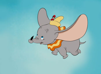 Dumbo flying