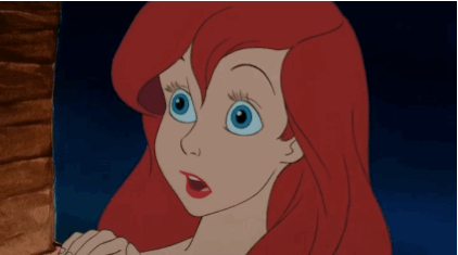 Ariel sees Prince Eric in The Little Mermaid