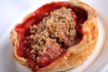 Strawberry Rhubarb Pie from Flo's Cafe